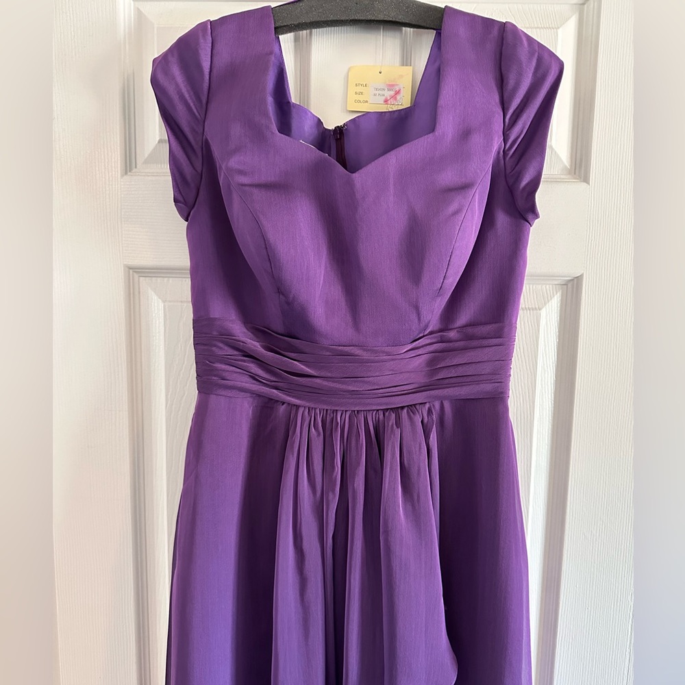 Purple formal dress